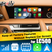 8 + + GB 13 مشغل سيارة لاسلكي لسيارة لكزس LC500h-واجهة فيديو بنظام تحديد المواقع والملاحة مع التحكم باللمس LC500