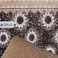 Tapis Abstrait Moderne Gaufré de Haute Qualité Anti-Allergique avec Points en Caoutchouc Naturel Mousse Haute Densité Non-Tissé Antidérapant