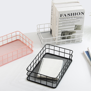 Panier de rangement moderne en fer forgé pour bureau Panier de rangement pour collations et articles divers Panier de rangement pour salle de bain Grille de finition pour comptoir en métal - Product Image 4