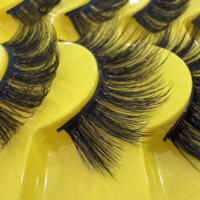 Faux cils synthétiques faits à la main 12mm dramatiques et moelleux en vison pour le maquillage