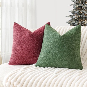 18 X 18 Inch Textured Boucle Cozy Soft Washable <strong>Decorative</strong> <strong>Throw</strong> <strong>Pillow</strong> Covers for Chair Sofa Bedroom Living Room Home Decor - Product Image 3