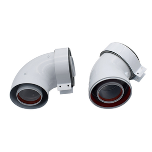 <span class=keywords><strong>Tuyau</strong></span> de cheminée à condensation d'usine 60/100mm connecteur à 90 degrés coude de conduit d'extension en <span class=keywords><strong>aluminium</strong></span> <span class=keywords><strong>pour</strong></span> poêle à gaz suspendu - Product Image 4