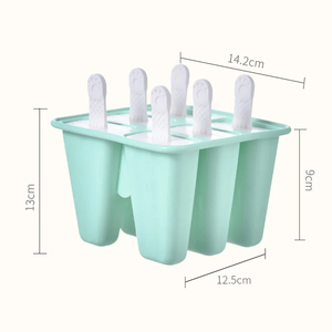 Moule en silicone pour glaçons, moule à glaces 6 cavités, bac à glaçons réutilisable, outils de fabrication de glaces maison, accessoires de cuisine - Product Image 5