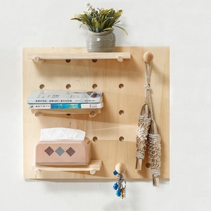 Kit combiné <span class=keywords><strong>de</strong></span> panneaux perforés modulaires pour organisation murale avec accessoires personnalisés - Product Image 2