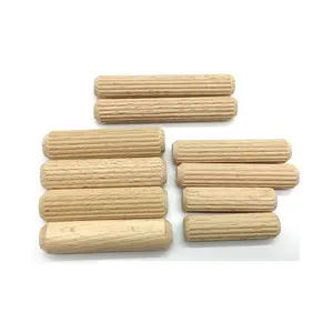 Hot Sales Wholesale Wood Dowel And Pins Furniture Connection Thread Wood Dowel