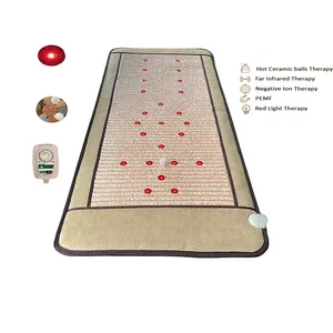 Spa Beauty Korea Seragem Portable Infrared Heat Therapy Massage Pad PEMF Low Magnetic Jade Master ODM Health Care Mattress