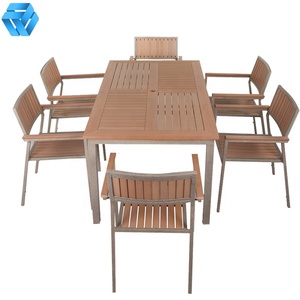 Set di Tavoli e <span class=keywords><strong>Sedie</strong></span> da Esterno Moderni in <span class=keywords><strong>Plastica</strong></span>, Set da Caffè Quadrato per Arredamento da Patio per Uso all'Ingresso - Product Image 3