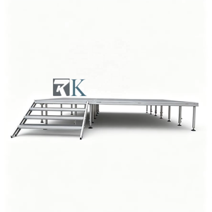 Mobile Stage Adjustable Stage Outdoor Fast Setup Aluminum Truss Design Wedding Event Portable Show Concert - Product Image 1