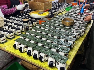 GD-60F/40/80/100/120/150 San lấp mặt bằng Caster bánh xe công nghiệp thiết bị y tế điều chỉnh Nylon xoay bánh - Product Image 6