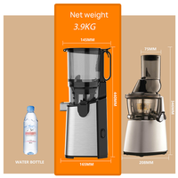 SJ-086 Roestvrijstalen Juicer Elektrische Juicer Smoothie Huishoudelijke Fruit Citrusvruchtensap Machine Krachtige Koude Pers Extractor