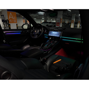 Luz Ambiental LED RGBIC para Automóvil, Tira Acrílica Sinfónica, Lámpara Interior de Neón para Porsche Cayenne 2010-2017, Venta al Por Mayor - Product Image 3
