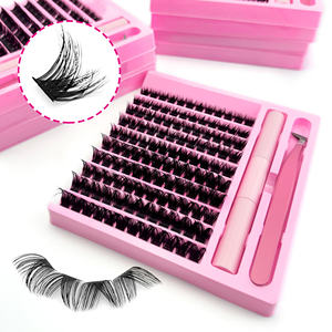 Abonnie Groothandel Wispy DIY Wimper Kit Private Label Mink Pluizige Wimper Clusters Op Maat Individuele Mega Volume Cluster Wimperboek - Product Image 5