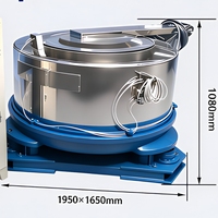Nouvel extracteur d'eau industriel électrique BXD-LY1000, machine de déshydratation centrifuge de 130 kg pour usine de lavage textile et usine de denim