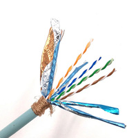 Câble de communication FTP CAT7A haute vitesse 10 Gbit/s, blindé en feuille d'aluminium, à âme en cuivre nu, paire torsadée, protection EMI