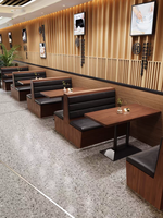 Meubles de restaurant modernes en bois massif, ensemble de tables et de chaises pour cafés commerciaux, hôtels, bistros, écoles et salles à manger