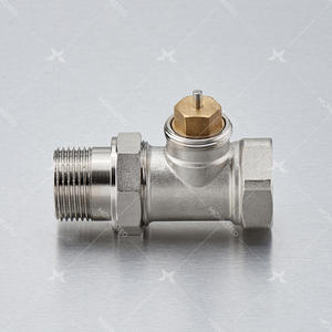 MK-5003 Munksend MKSTED Vanne thermostatique droite automatique transfrontalière en laiton nickelé pour radiateur A113 - Product Image 3