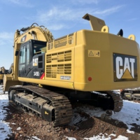 Excavatrice sur chenilles hydraulique Caterpillar 349D d'occasion, 49 tonnes, modèle 2024, moteur 257 kW, pompe à engrenages, capacité de la benne de 2,2 m, origine Japon