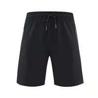 Shorts de sport pour hommes, personnalisés OEM, tissés, à taille élastique avec cordon de serrage, séchage rapide, décontractés, pour la gym, avec poches zippées