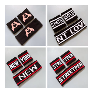 Bandeau anti-transpiration <span class=keywords><strong>CrossFit</strong></span> personnalisé unisexe de haute qualité avec logo de dessin animé visage souriant brodé Tennis et course à pied Sports pour cadeaux de bienvenue - Product Image 2