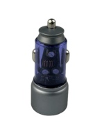 Chargeur de voiture rapide en alliage d'aluminium A+C USB certifié CE 38W, portable, pour téléphone portable et ordinateur portable