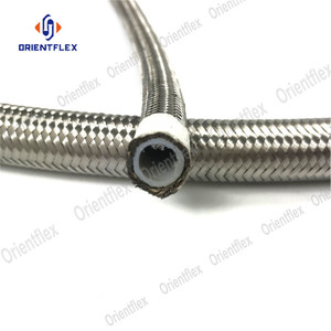 Sae 100 r14, נירוסטה חוט קלוע קלוע צינור 3/16 "-1" - Product Image 2