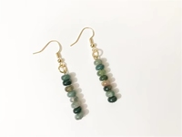 Pendientes de Cristal de Cuarzo Natural Hechos a Mano para Mujer, Estilo Candelabro, Minimalistas, para Uso Diario