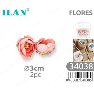 Rose Artificiali Ilan 3cm 2 Pezzi Per Decorazione - Product Image 3