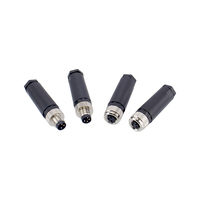 Connecteur de câble de montage de verrouillage à vis droit femelle, prise M8 étanche IP67
