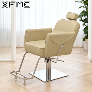Xfmc sang trọng tạo kiểu tóc ghế Chaise de coiffure có thể điều chỉnh ngả làm tóc Salon ghế vuông cơ sở cho nhà tạo mẫu tóc - Product Image 2