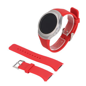 Bracelet de montre pour <span class=keywords><strong>Samsung</strong></span> Galaxy <span class=keywords><strong>Gear</strong></span> S2 R720 <span class=keywords><strong>Smartwatch</strong></span> Bracelet de remplacement Bracelet en silicone de couleur unie Interface spéciale personnalisée - Product Image 5