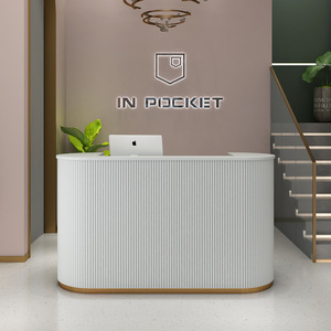 Mostrador <span class=keywords><strong>de</strong></span> Recepción Moderno y Sencillo para Tienda Comercial, Oficina, Salón <span class=keywords><strong>de</strong></span> <span class=keywords><strong>Belleza</strong></span>, Venta al por Mayor <span class=keywords><strong>de</strong></span> Fábrica - Product Image 1