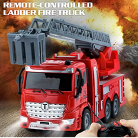 Camion de pompier télécommandé RC, jouet pour garçon, 1/30 RC 27Mhz, véhicule d'ingénierie
