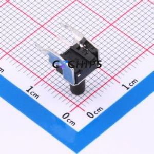 BX-TS-26-6610ZJ Tactile Switch Through hole Component (THT),6x6mm Switch Single Pole Single Throw Round Button 2.6N Through Hole - Product Image 2