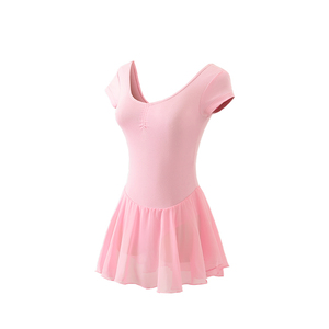 Pakaian Tari Anak-anak Lengan Pendek Katun Gadis Balet <span class=keywords><strong>Leotard</strong></span> - Product Image 4