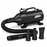 Sèche-cheveux pour chien Shernbao 2400W, double moteur, haute vitesse, séchage rapide, faible bruit 78dB, pour salon professionnel et usage domestique