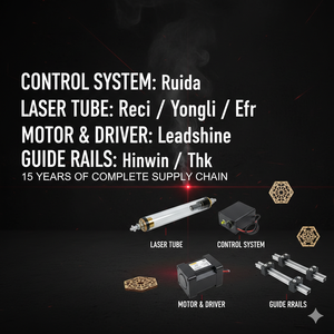 Découpeuse laser CO2 haute puissance 130W 150W, conçue pour la manipulation <span class=keywords><strong>de</strong></span> matériaux épais et un cycle <span class=keywords><strong>de</strong></span> fonctionnement prolongé - Product Image 5