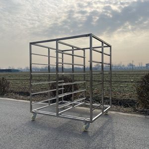 Cucina di alta qualità 6 10 12 15 16 18 20 piani in acciaio inox 304 vassoio di carne di cottura cibo carrello - Product Image 3