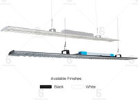 Revolusioner 140lm/w LED cahaya Teluk ramping ultra-ramping 8.5mm desain UGR kurang 16 2 kaki 4 kaki 5 kaki untuk lampu gantung liontin