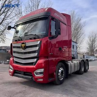 Nouveau stock Fonton Auman 6x4 Euro 6 Camion tracteur à direction à gauche avec caméra arrière, tracteur routier 610 CV, tête de camion, remorque, tracteur