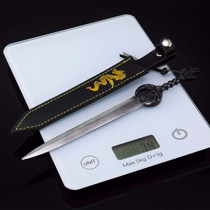 <span class=keywords><strong>Elder</strong></span> <span class=keywords><strong>Scrolls</strong></span> 22Cm Chuyển Đổi Keychain Nightingale Blade Bản Sao Da Vỏ Bọc Kẻ Trộm Guild Collector Của Tạo Tác Huy Chương - Product Image 5