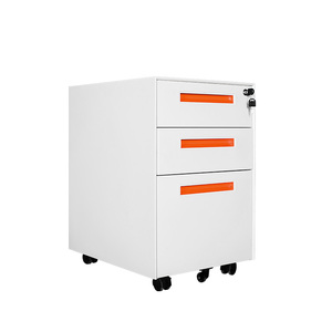 Meuble de bureau moderne de haute qualité avec 3 tiroirs verrouillables en métal, gain de place, vente directe d'usine, pour bureau, maison, école - Product Image 1