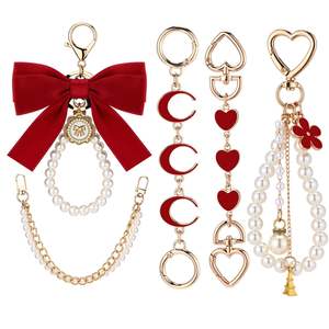 5 Piezas de Cadena Extensible para Bolso, Cadena de Perlas para Bolso, Lazo de Cinta, Extensor de Llavero, Correa para Bolso, Accesorios para Bolso de Mano - Product Image 6