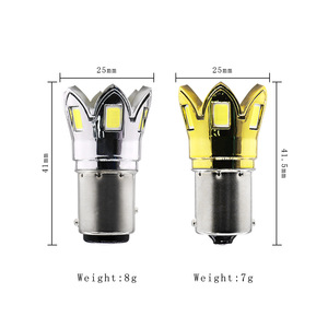Clignotants LED pour voiture, feux de freinage, ampoules de recul en forme de lotus à 6 lumières 1157, 1156 - Product Image 5