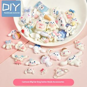 Accessoires en résine de la <span class=keywords><strong>série</strong></span> Cinnamoroll, mignons et de style dessin animé, pour la création de bijoux, la décoration de coques de téléphone, les pinces à cheveux, les jouets à presser, etc. - Product Image 2