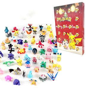 12 estilos Anime calendarios de Adviento 24 piezas Pokemoned Navidad caja ciega <span class=keywords><strong>calendario</strong></span> caja Anime Pikachu cajas misteriosas para niños - Product Image 6