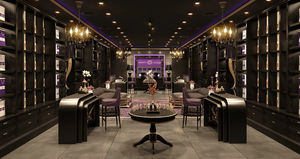 ชั้นวางโชว์ไฟ LED แบบกำหนดเองระดับไฮเอนด์สำหรับร้านน้ำหอมร้านเครื่องสำอางขายส่งการออกแบบตกแต่งภายในร้านขายปลีก - Product Image 4