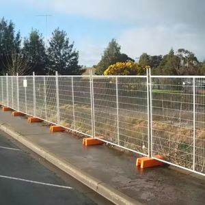 Panneaux de clôture temporaire <span class=keywords><strong>en</strong></span> treillis métallique <span class=keywords><strong>pour</strong></span> chantier, barrière de sécurité mobile <span class=keywords><strong>en</strong></span> grillage <span class=keywords><strong>pour</strong></span> sites industriels et aéroports - Product Image 1