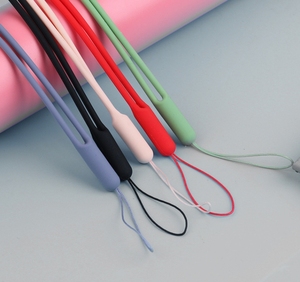 Silicona multifuncional de longitud larga 43cm tarjetas de identificación colgantes cuerda de goma suave colorido elástico líquido cuello teléfono Correa colgante - Product Image 6
