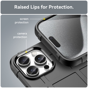 Funda Protectora Resistente Rugged Shield Esmerilada a Prueba de Golpes para iPhone 16 Pro Max 15 Pro 14 Plus 13 12 11 XS Max XR 7 8 Plus SE4 - Product Image 5