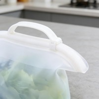 Ensemble de contenants de conservation du pain Naike Custom Modern Travel, sacs de conservation alimentaire en silicone durables, écologiques et rechargeables